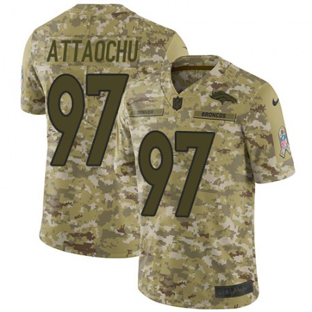 Nike Broncos #97 Jeremiah Attaochu Camo Men's Stitched NFL Limited 2018 Salute To Service Jersey