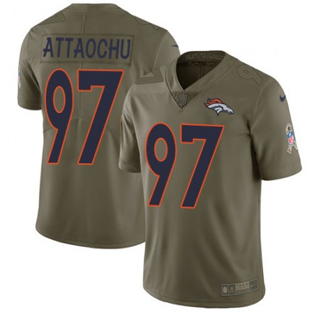 Nike Broncos #97 Jeremiah Attaochu Olive Men's Stitched NFL Limited 2017 Salute To Service Jersey