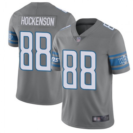 Nike Lions #88 T.J. Hockenson Gray Men's Stitched NFL Limited Rush Jersey