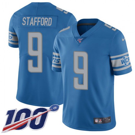 Nike Lions #9 Jameson Williams Blue Team Color Men's Stitched NFL 100th Season Vapor Untouchable Limited Jersey