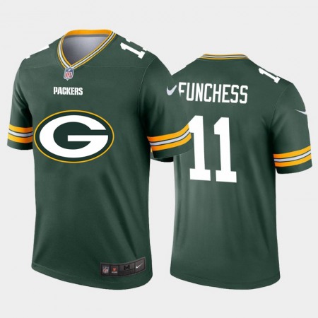 Green Bay Packers #11 Devin Funchess Green Men's Nike Big Team Logo Vapor Limited NFL Jersey