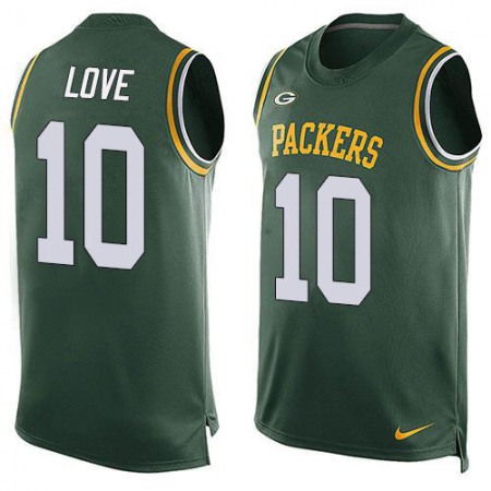 Nike Packers #10 Jordan Love Green Team Color Men's Stitched NFL Limited Tank Top Jersey