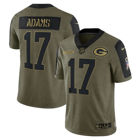 Green Bay Packers #17 Davante Adams Olive Nike 2021 Salute To Service Limited Player Jersey