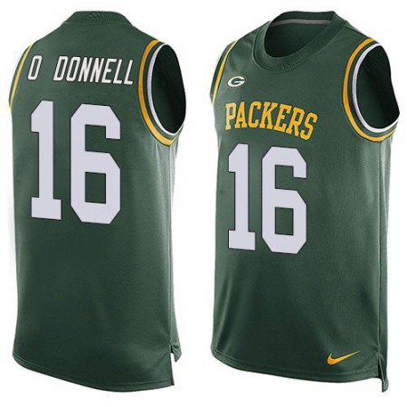 Nike Packers #16 Pat O'Donnell Green Team Color Men's Stitched NFL Limited Tank Top Jersey