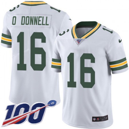 Nike Packers #16 Pat O'Donnell White Men's Stitched NFL 100th Season Vapor Untouchable Limited Jersey