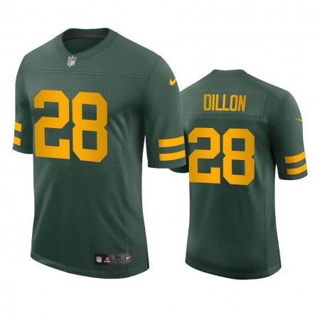 Green Bay Packers #28 A.J. Dillon Men's Nike Alternate Vapor Limited Player NFL Jersey - Green