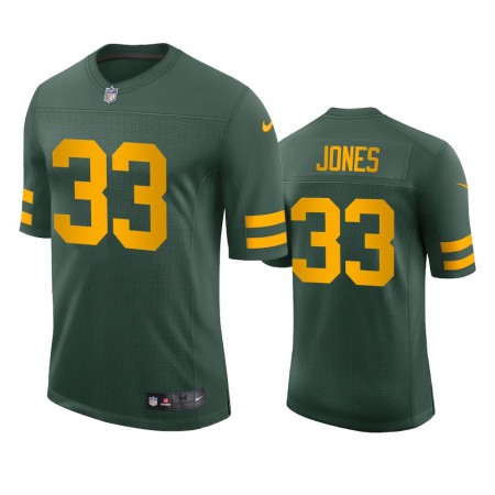 Green Bay Packers #33 Aaron Jones Men's Nike Alternate Vapor Limited Player NFL Jersey - Green