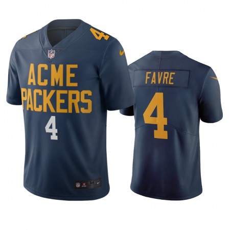 Green Bay Packers #4 Brett Favre Navy Vapor Limited City Edition NFL Jersey