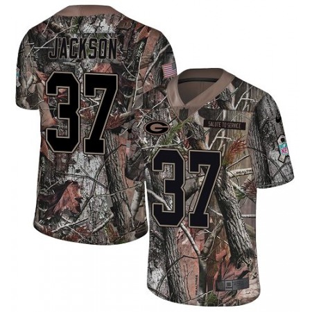 Nike Packers #37 Josh Jackson Camo Men's Stitched NFL Limited Rush Realtree Jersey