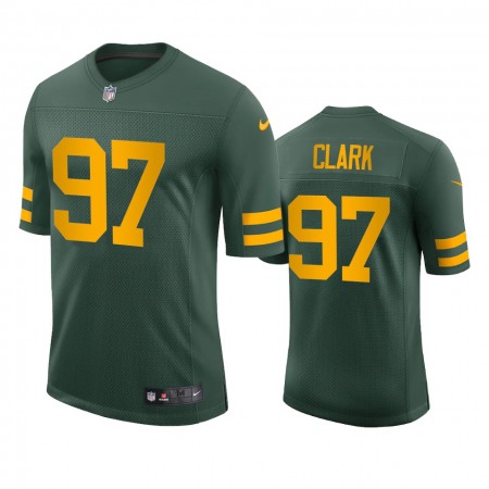 Green Bay Packers #97 Kenny Clark Men's Nike Alternate Vapor Limited Player NFL Jersey - Green