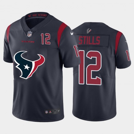 Houston Texans #12 Kenny Stills Navy Blue Men's Nike Big Team Logo Player Vapor Limited NFL Jersey