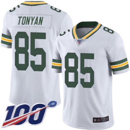 Nike Packers #85 Robert Tonyan White Men's Stitched NFL 100th Season Vapor Untouchable Limited Jersey