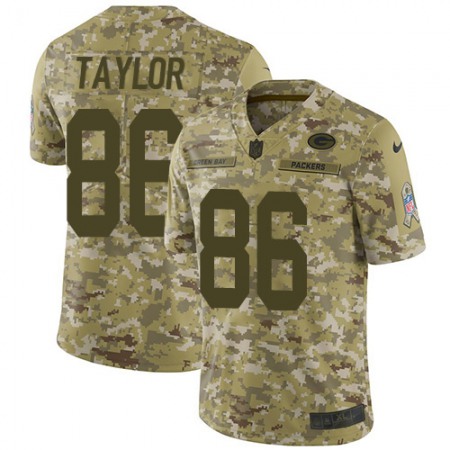 Nike Packers #86 Malik Taylor Camo Men's Stitched NFL Limited 2018 Salute To Service Jersey