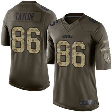 Nike Packers #86 Malik Taylor Green Men's Stitched NFL Limited 2015 Salute to Service Jersey