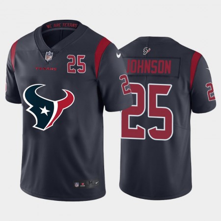 Houston Texans #25 Duke Johnson Navy Blue Men's Nike Big Team Logo Player Vapor Limited NFL Jersey