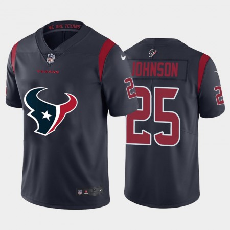 Houston Texans #25 Duke Johnson Navy Blue Men's Nike Big Team Logo Vapor Limited NFL Jersey