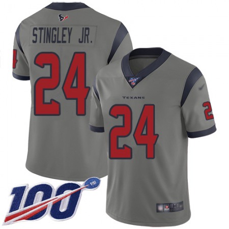 Nike Texans #24 Derek Stingley Jr. Gray Men's Stitched NFL Limited Inverted Legend 100th Season Jersey