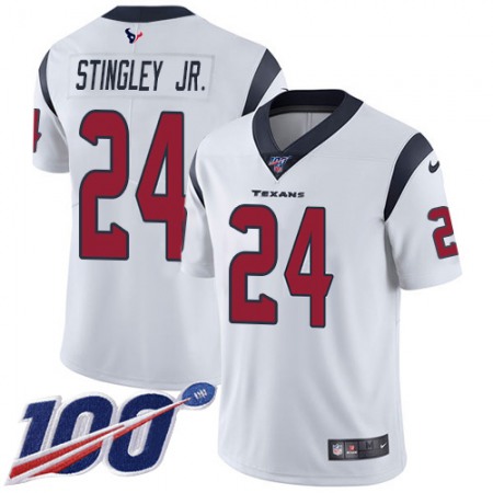 Nike Texans #24 Derek Stingley Jr. White Men's Stitched NFL 100th Season Vapor Untouchable Limited Jersey