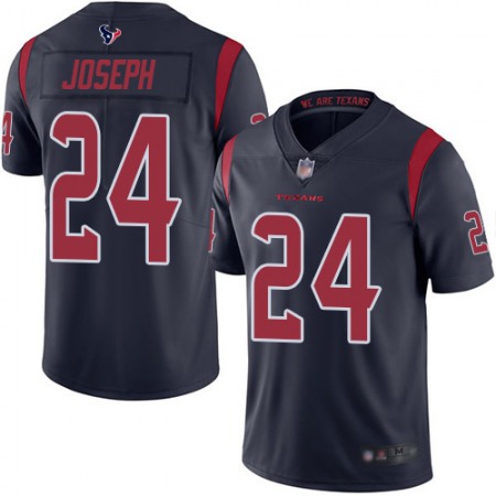 Nike Texans #24 Johnathan Joseph Navy Blue Men's Stitched NFL Limited Rush Jersey