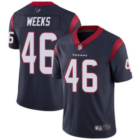 Nike Texans #46 Jon Weeks Navy Blue Team Color Men's Stitched NFL Vapor Untouchable Limited Jersey