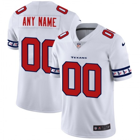 Houston Texans Custom Nike White Team Logo Vapor Limited NFL Jersey