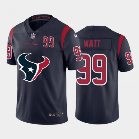 Houston Texans #99 J.J. Watt Navy Blue Men's Nike Big Team Logo Player Vapor Limited NFL Jersey