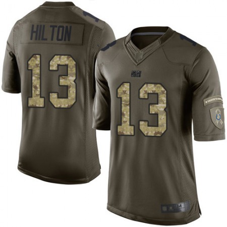 Nike Colts #13 T.Y. Hilton Green Men's Stitched NFL Limited 2015 Salute to Service Jersey