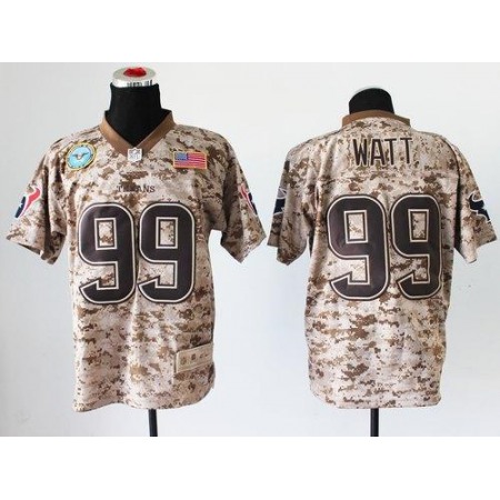 Nike Texans #99 J.J. Watt Camo Men's Stitched NFL New Elite USMC Jersey