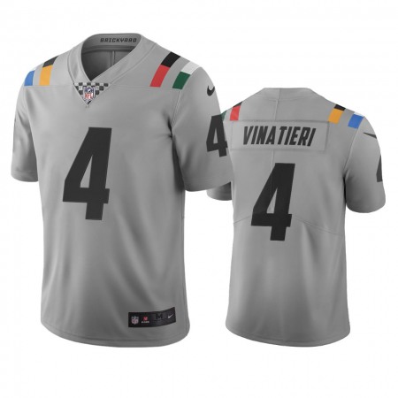 Indianapolis Colts #4 Adam Vinatieri Gray Vapor Limited City Edition NFL Jersey