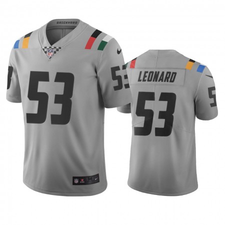 Indianapolis Colts #53 Darius Leonard Gray Vapor Limited City Edition NFL Jersey