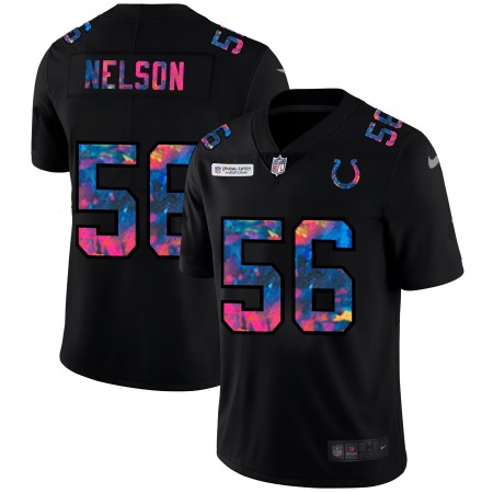 Indianapolis Colts #56 Quenton Nelson Men's Nike Multi-Color Black 2020 NFL Crucial Catch Vapor Untouchable Limited Jersey