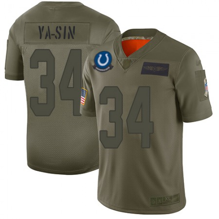 Nike Colts #34 Rock Ya-Sin Camo Men's Stitched NFL Limited 2019 Salute To Service Jersey