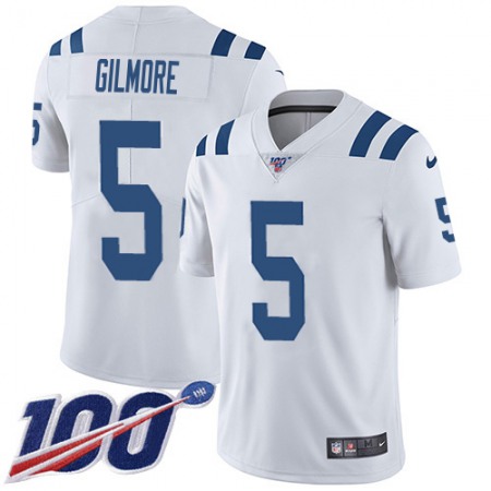 Nike Colts #5 Stephon Gilmore White Men's Stitched NFL 100th Season Vapor Limited Jersey