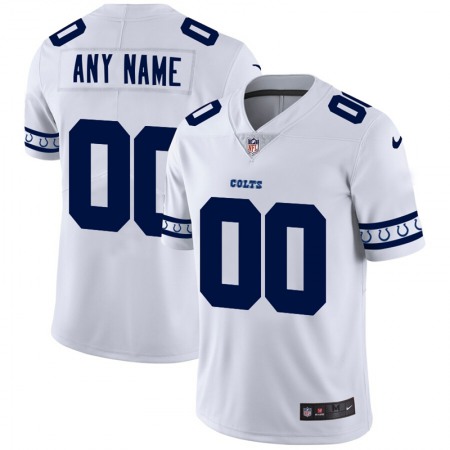 Indianapolis Colts Custom Nike White Team Logo Vapor Limited NFL Jersey