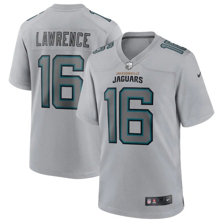 Jacksonville Jaguars #16 Trevor Lawrence Nike Men's Gray Atmosphere Fashion Game Jersey