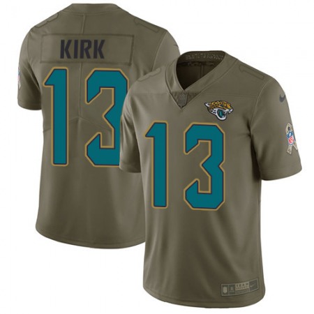 Nike Jaguars #13 Christian Kirk Olive Men's Stitched NFL Limited 2017 Salute To Service Jersey