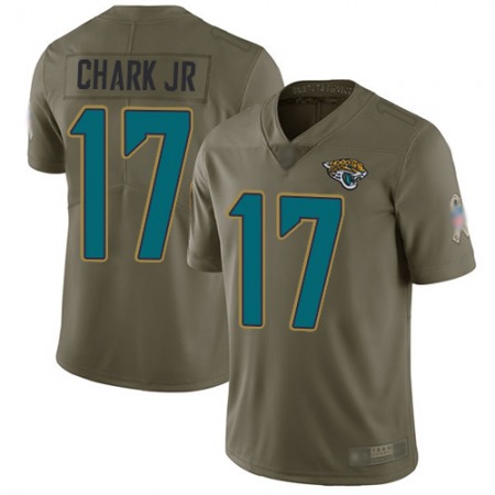 Nike Jaguars #17 DJ Chark Jr Olive Men's Stitched NFL Limited 2017 Salute To Service Jersey