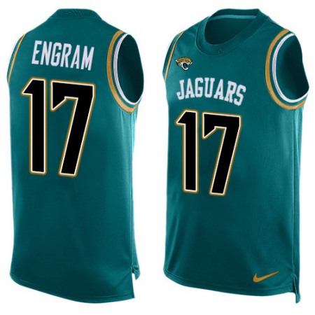 Nike Jaguars #17 Evan Engram Teal Green Team Color Men's Stitched NFL Limited Tank Top Jersey