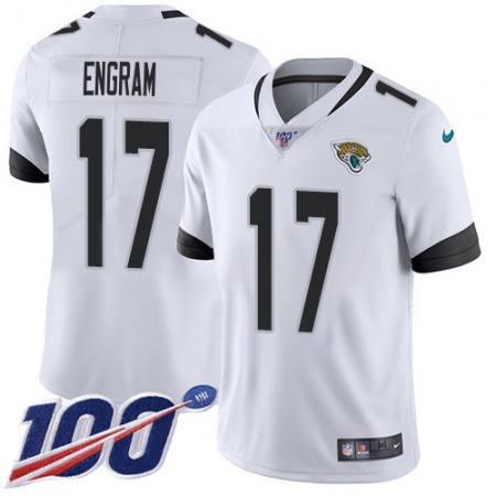 Nike Jaguars #17 Evan Engram White Men's Stitched NFL 100th Season Vapor Limited Jersey