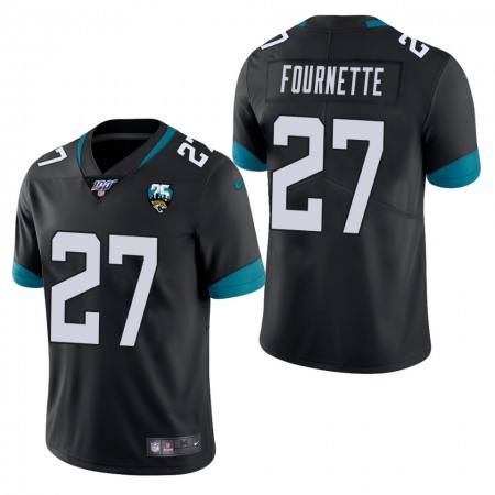 Nike Jaguars #27 Leonard Fournette Black 25th Anniversary Vapor Limited Stitched NFL 100th Season Jersey