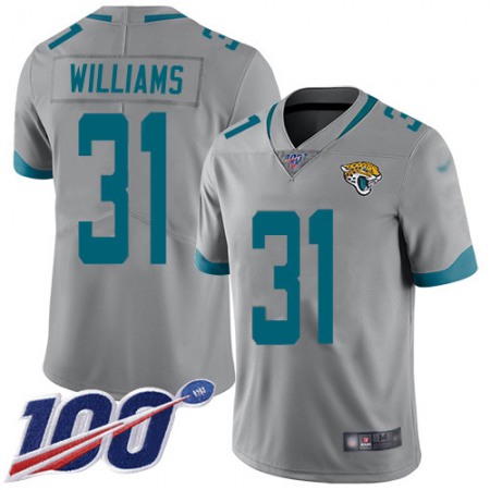 Nike Jaguars #31 Darious Williams Silver Men's Stitched NFL Limited Inverted Legend 100th Season Jersey