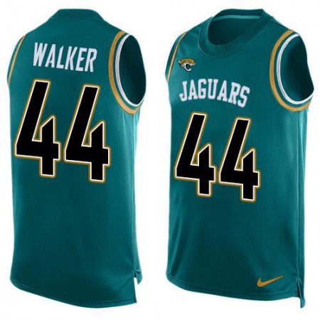 Nike Jaguars #44 Travon Walker Teal Green Team Color Men's Stitched NFL Limited Tank Top Jersey