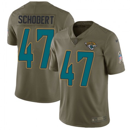 Nike Jaguars #47 Joe Schobert Olive Men's Stitched NFL Limited 2017 Salute To Service Jersey