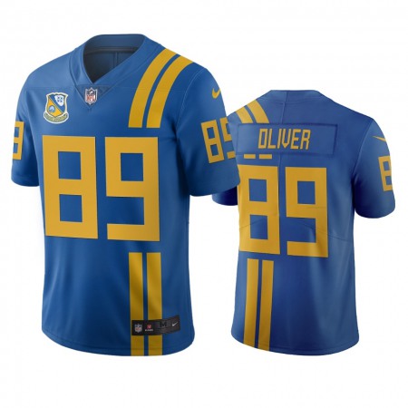 Jacksonville Jaguars #89 Josh Oliver Royal Vapor Limited City Edition NFL Jersey