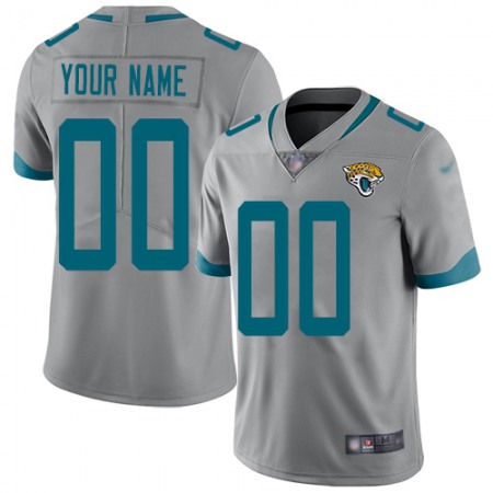 Nike Jacksonville Jaguars Customized Silver Men's Stitched NFL Limited Inverted Legend Jersey