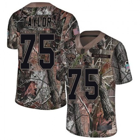 Nike Jaguars #75 Jawaan Taylor Camo Men's Stitched NFL Limited Rush Realtree Jersey