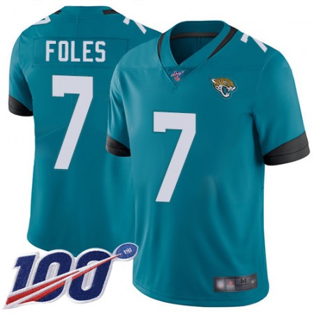 Nike Jaguars #7 Nick Foles Teal Green Alternate Men's Stitched NFL 100th Season Vapor Limited Jersey