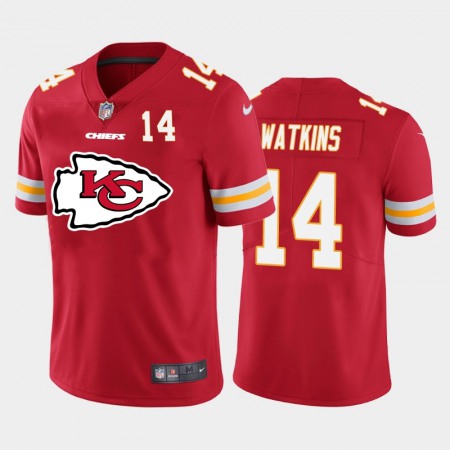 Kansas City Chiefs #14 Sammy Watkins Red Men's Nike Big Team Logo Player Vapor Limited NFL Jersey