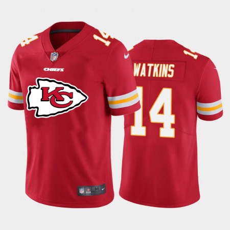 Kansas City Chiefs #14 Sammy Watkins Red Men's Nike Big Team Logo Player Vapor Limited NFL Jersey