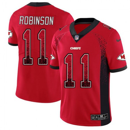 Nike Chiefs #11 Demarcus Robinson Red Team Color Men's Stitched NFL Limited Rush Drift Fashion Jersey